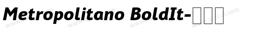Metropolitano BoldIt字体转换